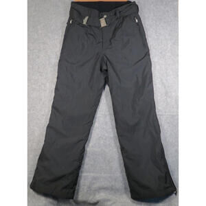 Bogner Ski Pants Womens Snow Buckle Belted Black Waterproof Size 10 READ
